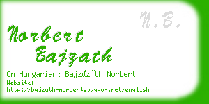 norbert bajzath business card